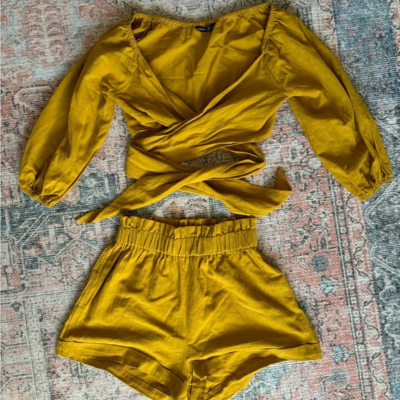 SHEIN Tops 2 Piece Yellow Set Poshmark